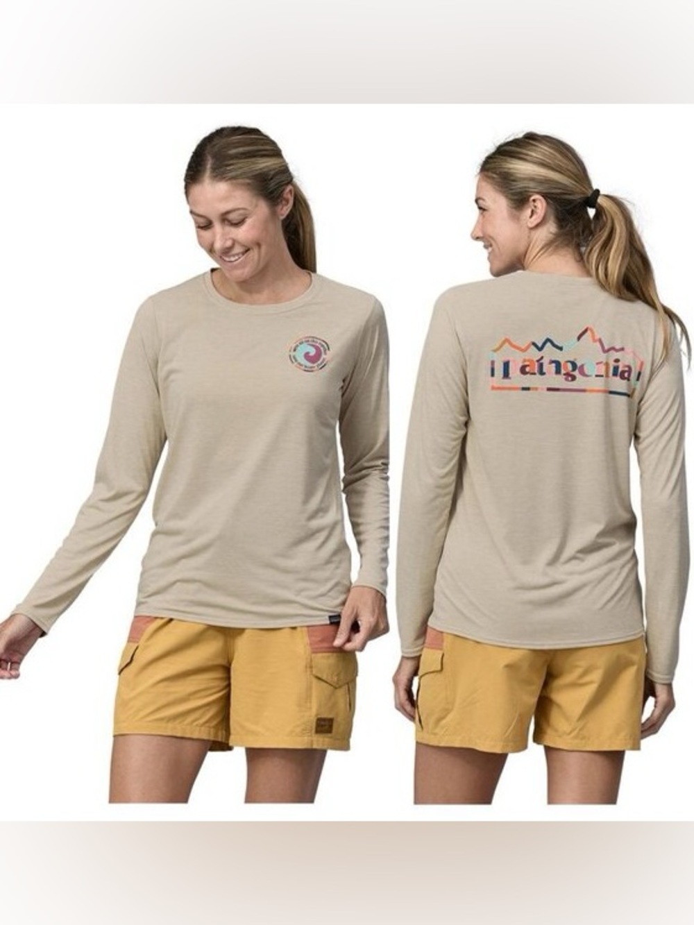 Patagonia Capilene Cool Daily Graphic Long Sleeve T-Shirt Medium